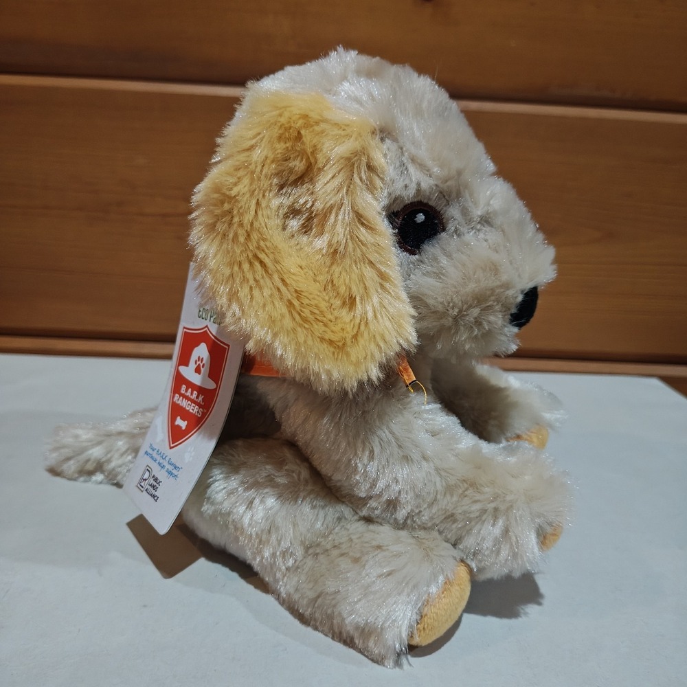 Wildlife Artists Eco Pal Yellow Lab Puppy Dog BARK Rangers Orange Bandana 7" NWT